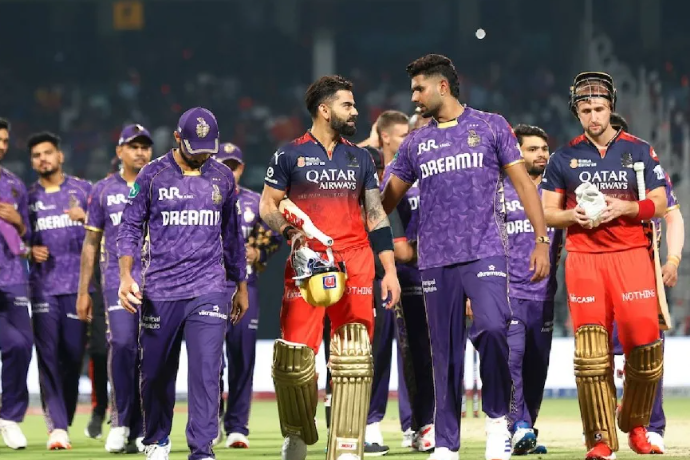 royal challengers bengaluru vs kolkata knight riders standings