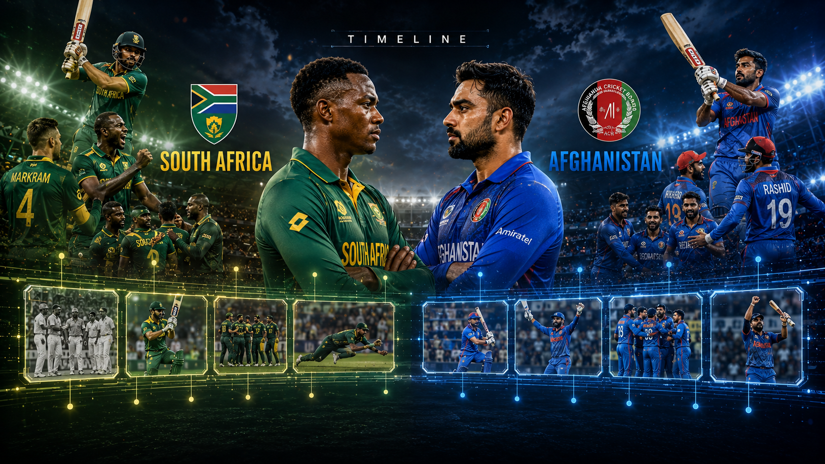 South Africa National Cricket Team Vs Afghanistan National Cricket Team Timeline