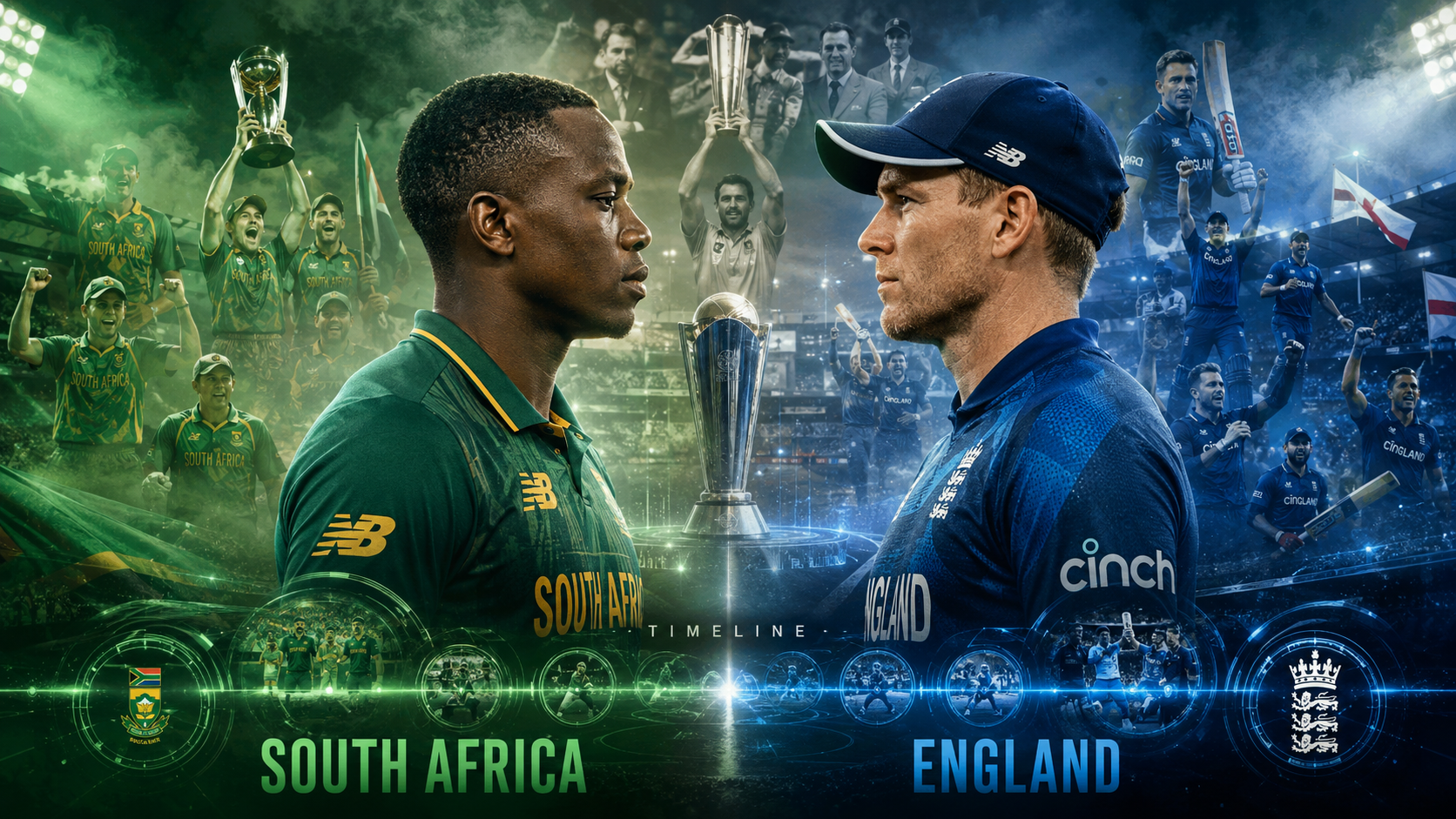 South Africa National Cricket Team vs England Cricket Team Timeline