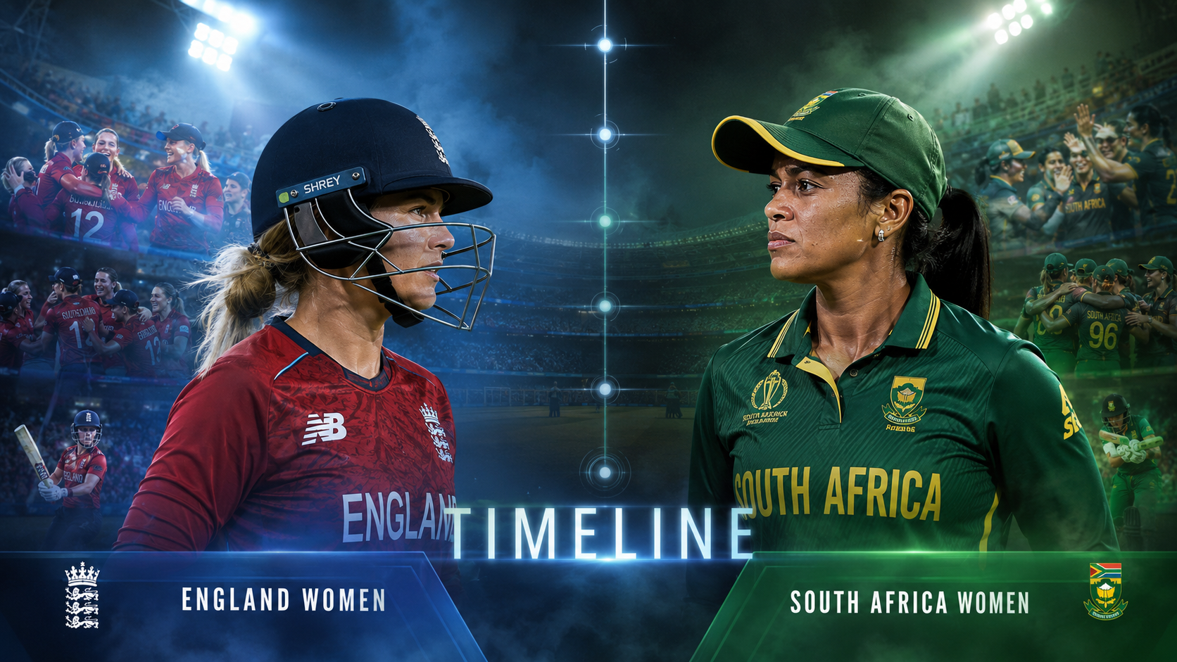 England Women's National Cricket Team Vs South Africa Women's National Cricket Team Timeline