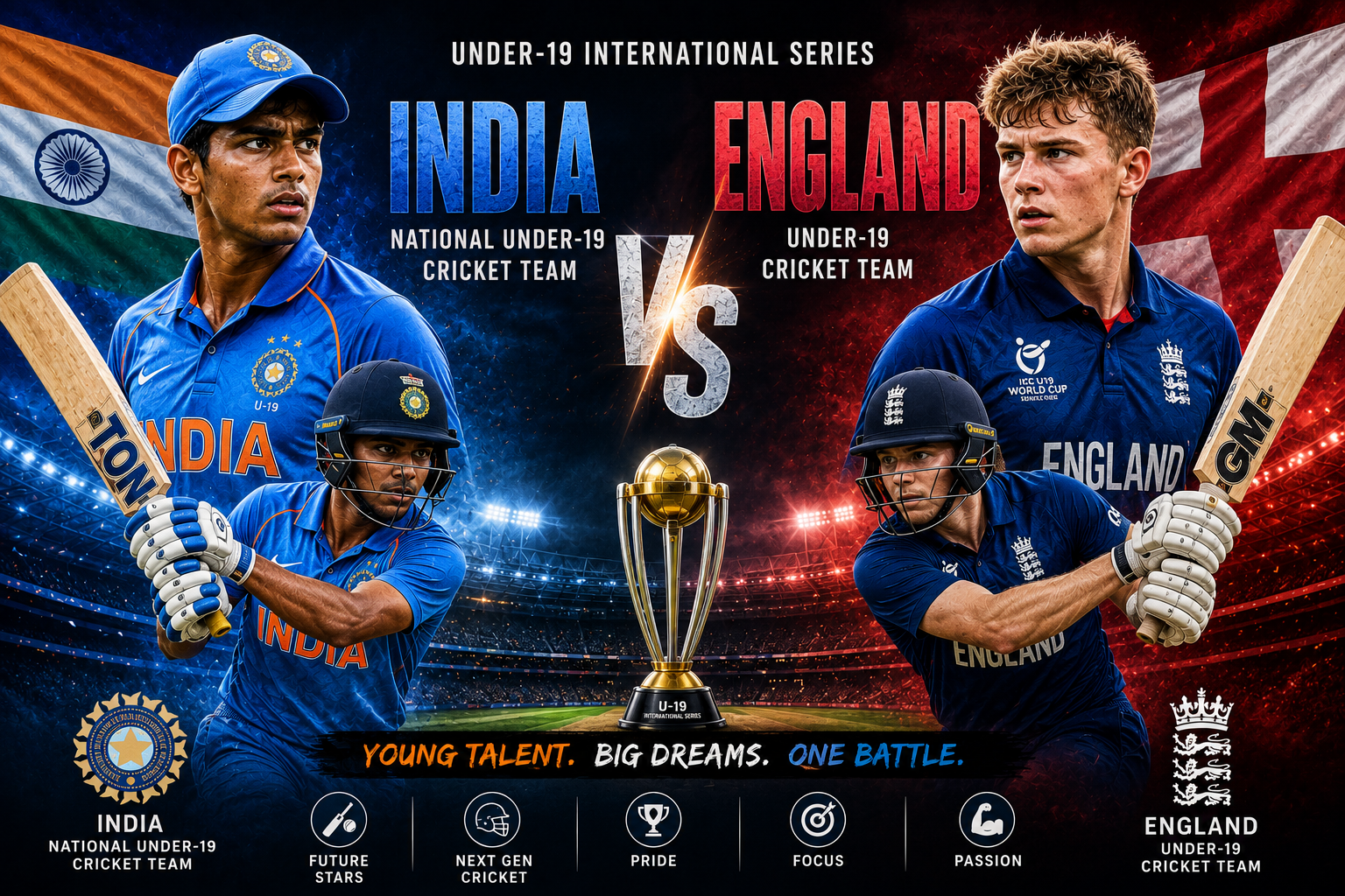 India National Under-19 Cricket Team vs England Under-19 Cricket Team Matches