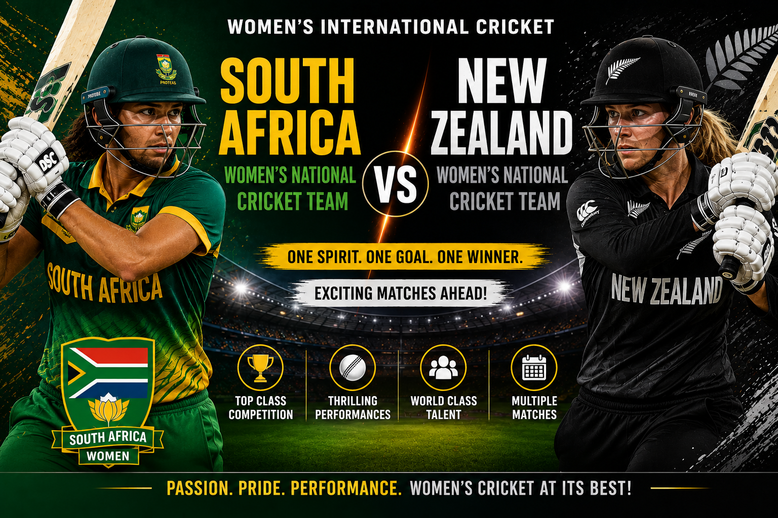 South Africa Women's National Cricket Team vs New Zealand Women's National Cricket Team Matches