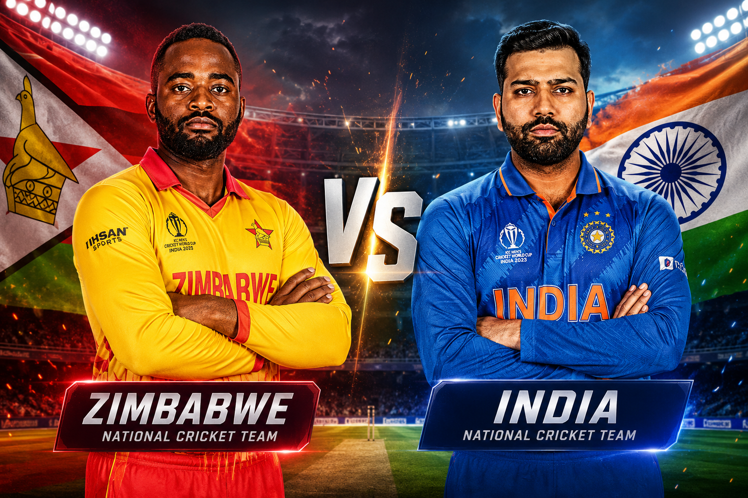 Zimbabwe National Cricket Team Vs India National Cricket Team Timeline