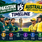 Pakistan National Cricket Team vs Australian Men’s Cricket Team Timeline
